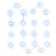Oświetlenie świąteczne - Fast LED świąteczny łańcuch 20×LED/2xAA 2,3m zimna biel - miniaturka - grafika 1