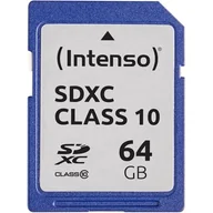 Karty pamięci - Intenso SDXC Class 10 64GB (3411490) - miniaturka - grafika 1