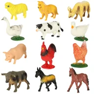 Figurki dla dzieci - ZESTAW FIGURKI ZWIERZĘTA ZAGRODOWE FARMA 12SZT - miniaturka - grafika 1