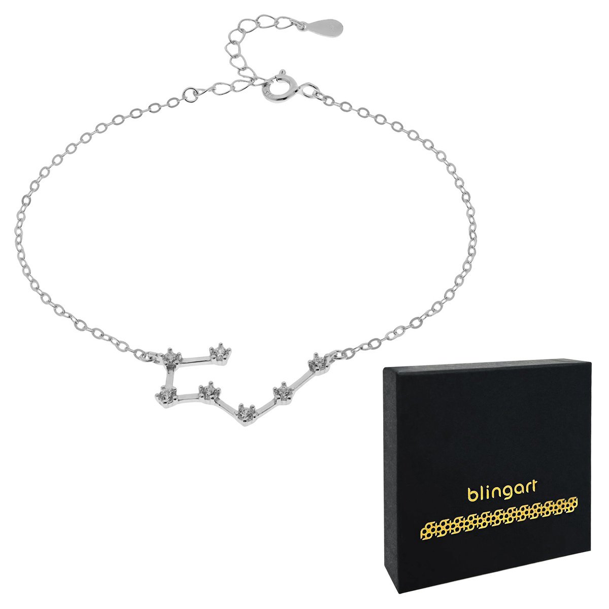 Bransoletka srebrna damska znak zodiaku BYK