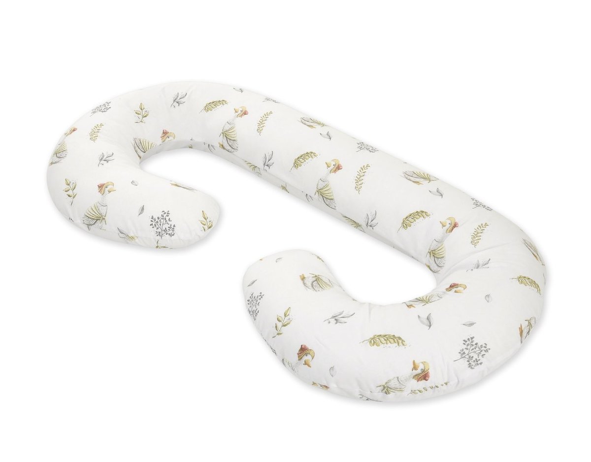 Poduszka ciążowa typ C zdejmowana poszewka poduszka dla kobiet w ciąży, do karmienia - Gąski