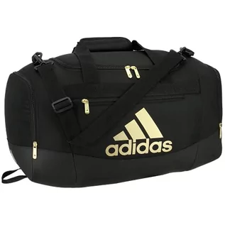Torby sportowe - adidas Unisex Defender 4 mała torba sportowa, czarny/złoty metaliczny, jeden rozmiar, mała torba sportowa Defender 4 - grafika 1