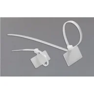 Inne mocowania - Opaska zaciskowa 2,5 x 100 biała z tabliczką opisową 30 szt. ELEKTRO - miniaturka - grafika 1