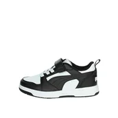 Buty trekkingowe dziecięce - Dziecięce sneakersy PUMA Rebound V6 Lo PUMA White Black - miniaturka - grafika 1
