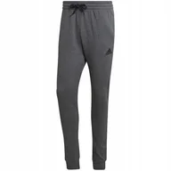 Dresy męskie - Spodnie męskie adidas Essentials Fleece Regular Tapered szare HL2243 2XL - miniaturka - grafika 1