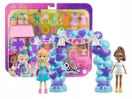 Lalki dla dziewczynek - LALKA POLLY POCKET URODZINOWE PRZYJĘCIE zestaw do zabawy dla dzieci +4 l JCC33 - miniaturka - grafika 1