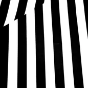 Pasmanteria - Tkanina bawełniana pasy biało czarne - miniaturka - grafika 1