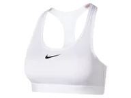 Bielizna sportowa damska - Nike PRO Dri-FIT Biustonosz sportowy damski (Biały, XS) - miniaturka - grafika 1