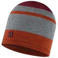 Czapki damskie - Czapka Buff Merino Move Beanie (kolor Pomarańczowy. Szary/Srebrny, rozmiar One size) - miniaturka - grafika 1