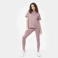 Spodnie sportowe damskie - Damskie legginsy basic CHAMPION ROCHESTER Leggings - fioletowe - miniaturka - grafika 1