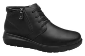 Botki damskie - Włoskie Trzewiki Botki IMAC 455860 1400/011 H Czarne Black na Zamek Extra Wide - miniaturka - grafika 1
