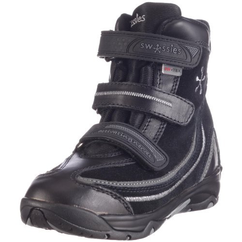 Swissies Roger BF008 buty dziecięce, uniseks, czarny - czarno-czarny grafit. - 32 EU