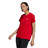 Koszulki sportowe damskie - Koszulka damska adidas  Short Sleeve Tee Vivid Red XS - miniaturka - grafika 1
