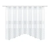 Firany - Firana żakardowa dekoracyjna Jolex 160 x 300 cm biała na taśmie - miniaturka - grafika 1