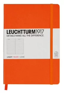 Leuchtturm 1917 notatnik Medium (A5), twarda okładka, 249 stron, pomarańczowy 342934 - Szkolne artykuły papiernicze - miniaturka - grafika 1