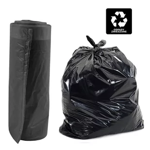 Worki Na Śmieci Ldpe 35 L/10 Sztuk Czarne - Worki na śmieci - miniaturka - grafika 1