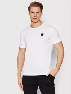 Koszulki męskie - Emporio Armani EA7 T-Shirt 8NPT03 PJNQZ 1100 Biały Regular Fit - grafika 1