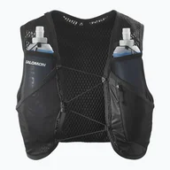 Plecaki - Kamizelka do biegania Salomon Active Skin 4 set black/metal - miniaturka - grafika 1