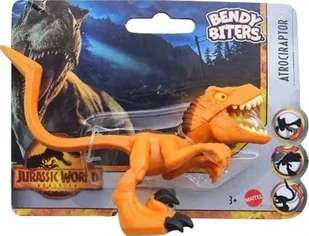 Mattel Jurassic World Bendy Biters Atrociraptor - Figurki dla dzieci - miniaturka - grafika 1