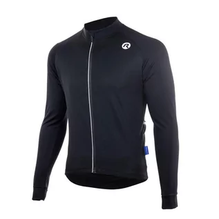 Bluzy na rower - Koszulka kolarska CALUSO 2.0 z długim rękawem, czarna - grafika 1