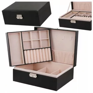 DUŻA SZKATUŁKA DO BIŻUTERII KUFEREK DLA NASTOLATKI - Pudełka i szkatułki - miniaturka - grafika 1