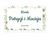 Wesele i ślub - Plakat Weselny personalizowany - 90x60 cm - miniaturka - grafika 1