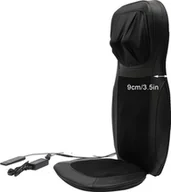 Masażery - Poduszka masująca, ergonomiczna konstrukcja, kilka trybów masażu, funkcja podgrzewania, czarna - miniaturka - grafika 1