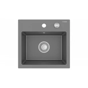 Mexen Milo zlewozmywak granitowy 1-komorowy 435 x 410 mm, szary - 6505441000-71 - Zlewozmywaki - miniaturka - grafika 1
