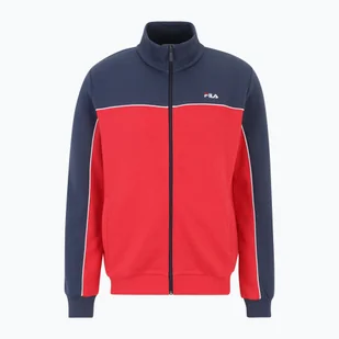 Bluza męska FILA Latimer Blocked Track black iris/true red - Bluzy męskie - miniaturka - grafika 1