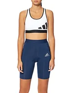 Biustonosze - adidas GR8024 BT 3BAR LOGO B Biustonosz biały/czarny, XS - miniaturka - grafika 1