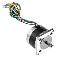 Filamenty i akcesoria do drukarek 3D - RS PRO Hybrydowy silnik krokowy 1,8° 12 V / 400 mA 6-żyłowy, 56,4 x 56,4 mm średnica wału 6,35 mm - miniaturka - grafika 1