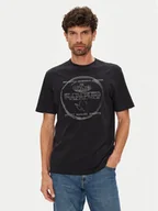 Koszulki męskie - Napapijri T-Shirt S-Bald NP0A88SF Czarny Regular Fit - miniaturka - grafika 1