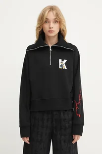 Karl Lagerfeld bluza KL X DISNEY damska kolor czarny z nadrukiem A3W20063 - Bluzy damskie - miniaturka - grafika 1