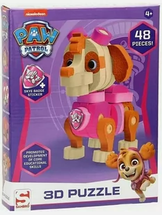 Sambro Psi Patrol Puzzle 3D Skye 48 elementów - Puzzle - miniaturka - grafika 1