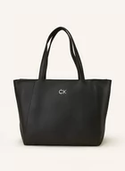 Torebki damskie - Calvin Klein Torba Shopper Medium Z Kieszenią Na Laptop schwarz - miniaturka - grafika 1