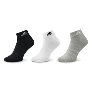 Skarpety Niskie Unisex adidas Thin and Light Ankle Socks 3 Pairs IC1283 Szary - Skarpetki damskie - miniaturka - grafika 1