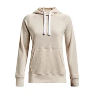 Bluzy damskie - Damska Bluza UNDER ARMOUR RIVAL FLEECE HB HOODIE 1356317-783 – Beżowy - miniaturka - grafika 1