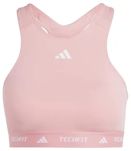 adidas Damski biustonosz treningowy Powerimpact Medum Support Techfit z wysokim dekoltem, XS A-B - Biustonosze - miniaturka - grafika 1