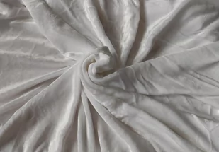 Prześcieradło mikro pluszowe 90 x 200 cm - białe - Prześcieradła - miniaturka - grafika 1