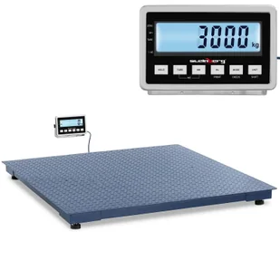 Waga platformowa magazynowa LCD 150 x 150 cm 3000 kg / 1 kg - Wagi specjalistyczne - miniaturka - grafika 1
