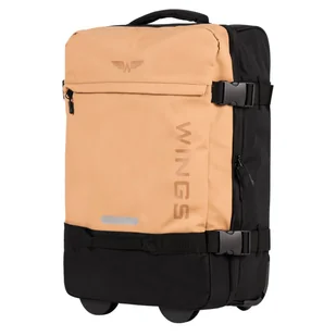 WINGS Walizka miękka Mała kabinowa 20" STORK Cappuccino - Walizki - miniaturka - grafika 1