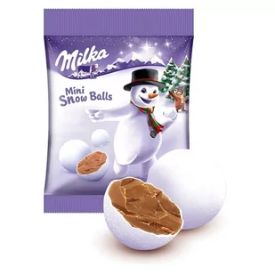 Milka Mini Snow Balls Czekolada mleczna 100 g - Czekolada - miniaturka - grafika 1