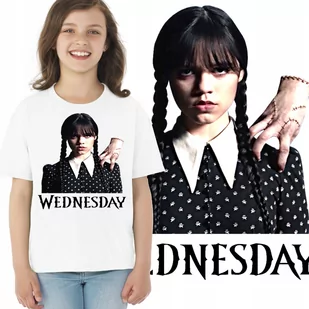 3169 KOSZULKA DZIECIĘCA WEDNESDAY ADDAMS 140 - Moda i Uroda OUTLET - miniaturka - grafika 1