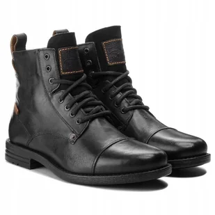 LEVI'S EMERSON TRZEWIKI SKÓRZANE CZARNE 47 ŻŁF - Botki męskie - miniaturka - grafika 1