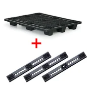 Akcesoria do pakowania - Artplast Plastikowa paleta PICK 10, 1200 x 1000 mm, z płozami 158144 - miniaturka - grafika 1