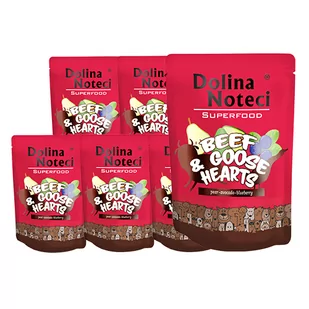 Dolina Noteci SUPERFOOD wołowina z sercami z gęsi 10x300g karma mokra dla psa 44545-uniw - Mokra karma dla psów - miniaturka - grafika 1