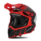 Kaski motocyklowe - Kask Cross Acerbis X-Track Czarny/CzerwonyS - miniaturka - grafika 1