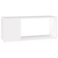 Szafki RTV - vidaXL Szafka pod TV, biała, 80x24x32 cm, płyta wiórowa - miniaturka - grafika 1