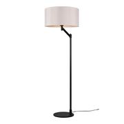 Lampy stojące - Trio Cassio 414400132 lampa stojąca podłogowa 1x60W E27 czarna/biała - miniaturka - grafika 1