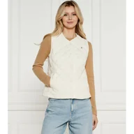Kamizelki damskie - Tommy Hilfiger Puchowy bezrękawnik + saszetka Regular Fit - miniaturka - grafika 1